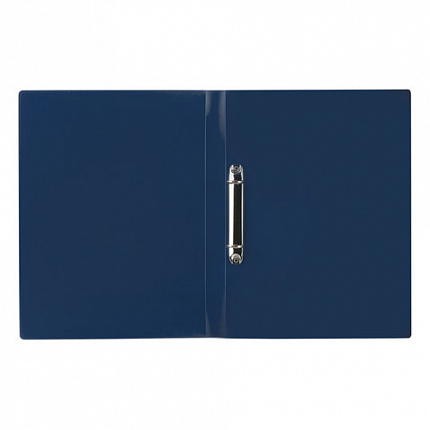 Папка на 2 кольцах STAFF, 21 мм, синяя, до 170 листов, 0,5 мм, 225716