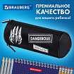 Пенал BRAUBERG, 3 отделения, нейлон, 21х7х7 см, "Острые когти", 272307