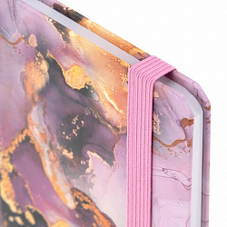 Еженедельник недатированный с резинкой 171х93 мм, BRAUBERG, твердый, 64 л., "Marble stone", 116307