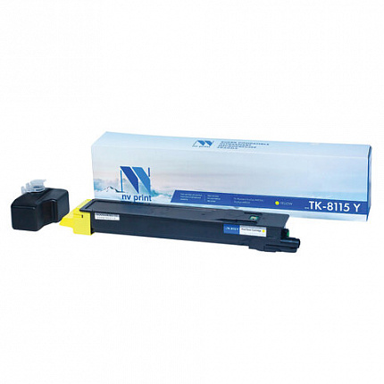 Тонер-картридж NV PRINT (NV-TK8115Y) для Kyocera M8124cidn / M8130cidn, желтый, ресурс 6000 страниц