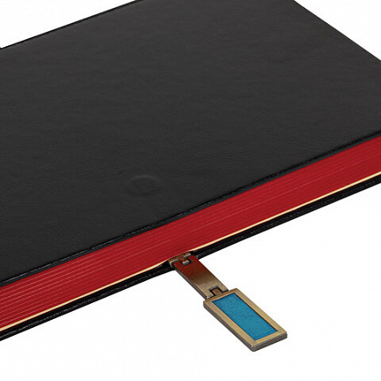 Скетчбук, слоновая кость 140 г/м2 130х210 мм, 80 л., КОЖЗАМ, застежка металл, BRAUBERG ART CLASSIC, "Inspiration", под кожу, черный, 116464