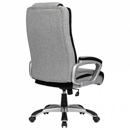 Кресло BRABIX PREMIUM "Regular EX-554", пружинный блок, ткань, серое/черные вставки, 533205