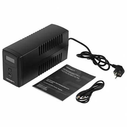 Источник бесперебойного питания IPPON Back Power Pro II 500, 500 ВА (300 Вт), LCD, 4 разъема IEC C13, 1030299