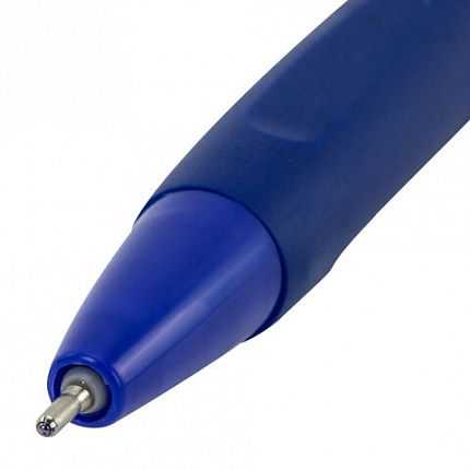 Ручка шариковая автоматическая BRAUBERG A-30 "WRITING 3.0", СИНЯЯ, пишущий узел 0,5 мм, линия письма 0,25 мм, 144339