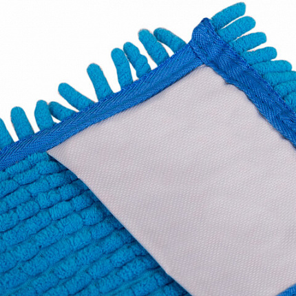 Насадка МОП КОМПЛЕКТ 4 шт., УНИВЕРСАЛЬНАЯ для швабр 38-42 см (ТИП К), микрофибра букли/синель, LAIMA, 607460