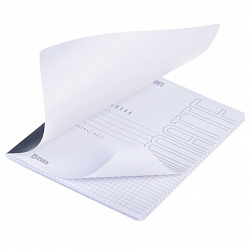 Тетрадь А5 48л. HATBER скоба, клетка, Soft-touch ламинация, SoloMatte_Сапфир, 092727, 48Т5лВ1