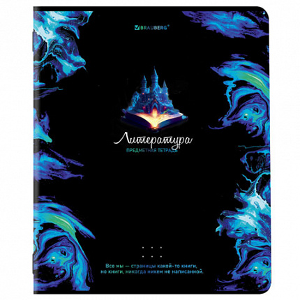 Тетради предметные, КОМПЛЕКТ 12 ПРЕДМЕТОВ, BLUR, 48л, глянцевый УФ-лак, BRAUBERG, 404836