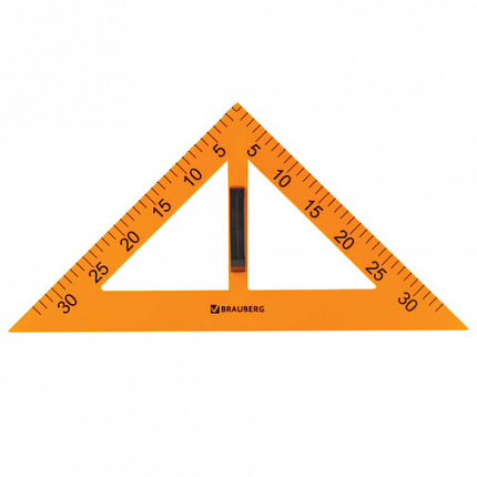Набор чертежный для классной доски (2 треугольника, транспортир, циркуль, линейка 100 см), BRAUBERG, 210383