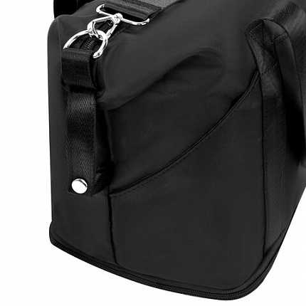 Сумка дорожная HEIKKI EXPAND (ХЕЙКИ), трансформер, багажная лента, черная, 40,5х23х42 см, 273875