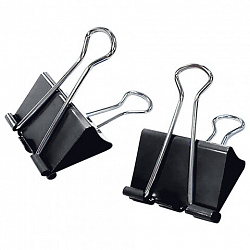 Зажимы для бумаг ПОВЫШЕННОЙ ВМЕСТИМОСТИ STAFF ECO, КОМПЛЕКТ 12шт, 75 мм, на 340 л., черные, картонная коробка, 274043