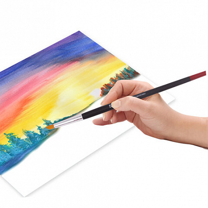 Кисть BRAUBERG, синтетика, круглая, № 5, 200211