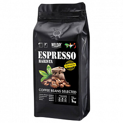 Кофе в зернах WELDAY (ВЭЛДЭЙ) "ESPRESSO Barista" 1 кг, 623438, УТ000015165