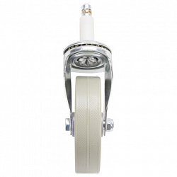 Колеса для уборочной тележки с штоком без резьбы, диаметр 99 мм, КОМПЛЕКТ 4 штуки, BRABIX, 605381