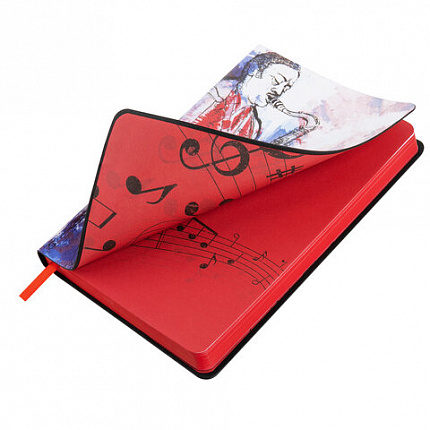 Ежедневник недатированный А5 (138х213 мм), BRAUBERG VISTA, под кожу, гибкий, 136 л., "Jazz", 112044