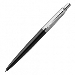 Ручка шариковая PARKER "Jotter Core Bond Street Black CT", корпус черный, детали хром, синяя, 1953184