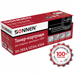 Картридж лазерный SONNEN (SH-CE285A/CB435A/CB436A) для HP LJ P1002/1504/1102/M1212, ВЫСШЕЕ КАЧЕСТВО, ресурс 2000 страниц, 362442