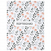 Папка-портфолио универсальная, 4 кольца, 20 файлов, 7БЦ матовая, BRAUBERG "Flowers", 117556