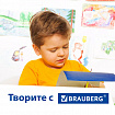 Картон цветной А4 МЕЛОВАННЫЙ ВОЛШЕБНЫЙ, 20 листов, 10 цветов, в папке, BRAUBERG, 200х290 мм, 113546
