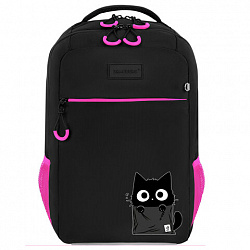 Рюкзак BRAUBERG MAIN, 2 отделения, 3 кармана, "Carton kitten", 38х26х17 см, 274398