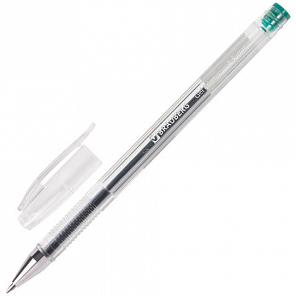 Ручки гелевые BRAUBERG "Jet", НАБОР 4 ЦВЕТА, узел 0,5 мм, линия письма 0,35 мм, 141023