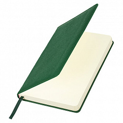 Ежедневник недатированный А5 138х213 мм, BRAUBERG "Base", под кожу, 160 л., темно-зеленый, 116257