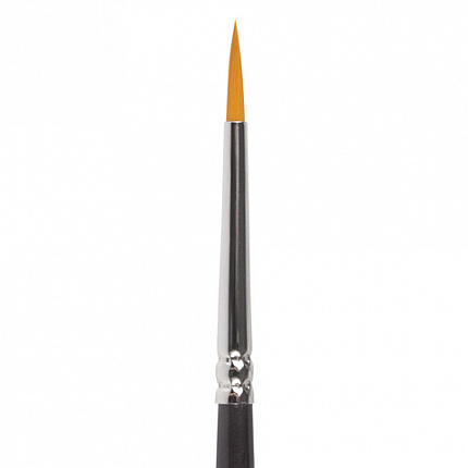 Кисть художественная проф. BRAUBERG ART CLASSIC, синтетика жесткая, круглая, № 2, короткая ручка, 200645