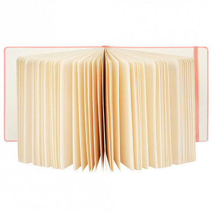 Скетчбук, слоновая кость 140 г/м2 200х200 мм, 80 л., КОЖЗАМ, резинка, BRAUBERG ART CLASSIC, пастель розовый, 116880