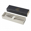 Ручка шариковая PARKER "Jotter XL Monochrome Stainless Steel CT", корпус серебристый, сталь, синяя,2122756