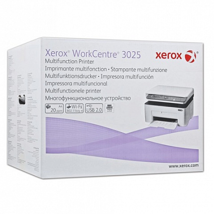 МФУ лазерное XEROX WorkCentre 3025BI "3 в 1", А4, 20 стр./мин, 15000 стр./мес., Wi-Fi, 3025V_BI