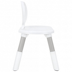 Стул детский растущий BRABIX KIDS CC-001, 2-8 лет, пластик серый + белый, 533293