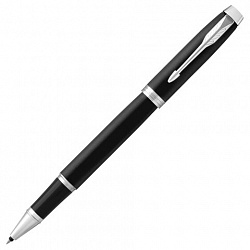 Ручка-роллер PARKER "IM Essential Muted Black CT", корпус черный матовый, хромированные детали, черная, 2143634
