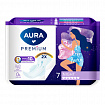 Прокладки женские гигиенические 7 шт., AURA Premium NIGHT, 13123