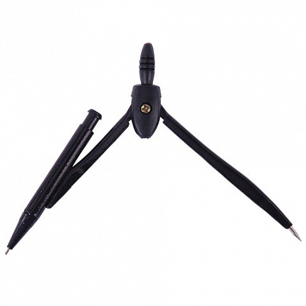 Готовальня STAFF "College" 9 предметов: циркуль 120 мм, чертежные принадлежности, механический карандаш, пластиковый пенал, 210863