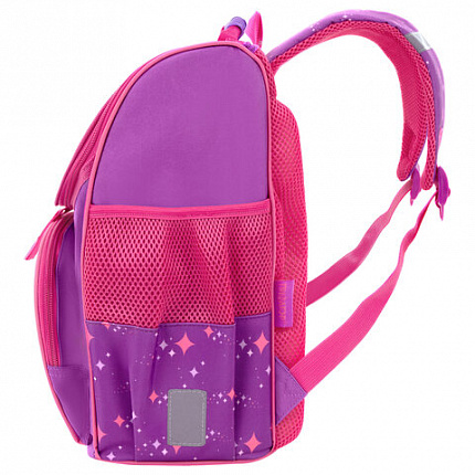 Ранец ПИФАГОР BASIC, 1 отделение, 3 кармана, эргономичная спинка, "Shining jewel", 35х28х18 см, 274421