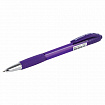 Ручка шариковая автоматическая с грипом BRAUBERG SUPER, СИНЯЯ, корпус фиолетовый, узел 0,7 мм, линия письма 0,35 мм, 143373