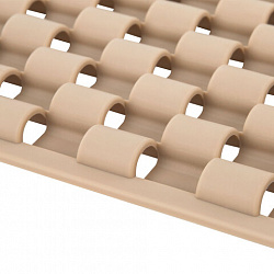 Коврик для ванны противоскользящий 66х36 см, "Мозаика", бежевый, ТПЭ, присоски, PRIMILA (ПРИМИЛА), 700387