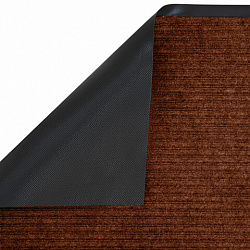 Коврик ДОРОЖКА 0,9х10 м, КОРИЧНЕВЫЙ, влаго-грязезащита, 430 г/м2, ребристая, LAIMA EXPERT, 701044