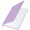 Блокнот с резинкой в клетку 96 л., А5 145х203 мм, твердая обложка, BRAUBERG, "Minimal", сиреневый, 116322