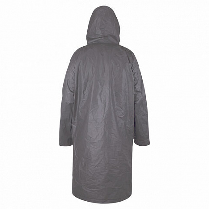 Дождевик плащ на кнопках, EVA, многоразовый прочный, чехол в комплекте, универсальный размер, серый, SHAMAANI (ШАМААНИ), 610936