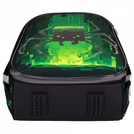 Ранец BRAUBERG PREMIUM, 2 отделения, с брелоком, "Digital spider", LED-ЛАМПОЧКИ, 38х29х16 см, 273101