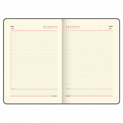 Ежедневник недатированный БОЛЬШОЙ ФОРМАТ 210х297 мм А4, BRAUBERG "Office", 160 л., черный, 113285