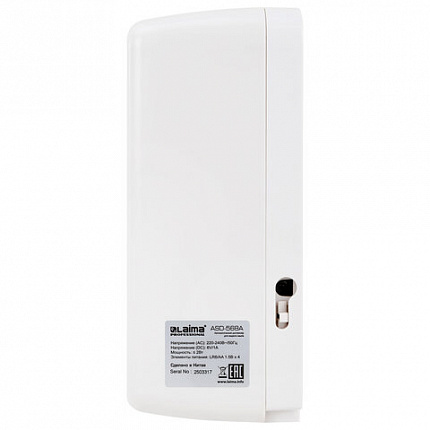 Дозатор для жидкого мыла LAIMA PROFESSIONAL PREMIUM, НАЛИВНОЙ, СЕНСОРНЫЙ, 1 л, белый, ABS-пластик, 609511