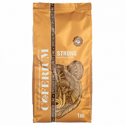Кофе в зернах COFERIUM "STRONG" 1 кг, 48005