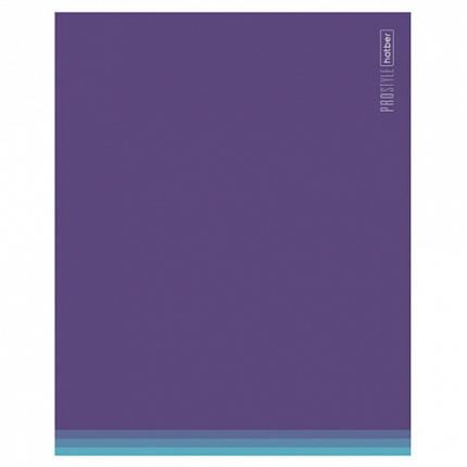 Тетрадь обложка пластик, А5, 48 л., скоба, клетка, HATBER, "PROстиль" (микс в спайке), 090231, 48Т5В1пл
