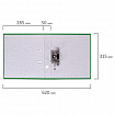 Папка-регистратор, покрытие пластик, 50 мм, ПРОЧНАЯ, с уголком, BRAUBERG, зеленая, 226591
