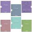Тетрадь обложка пластик, 12 л., клетка, HATBER, Color Set (микс в спайке), 092025, 12Т5В1пл