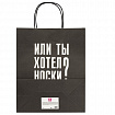 Пакет подарочный (1 штука) 26х13х32 см (L) "Man Funny Notes", ассорти, крафт, ЗОЛОТАЯ СКАЗКА, 700823
