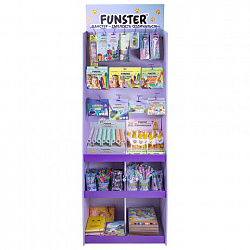Стойка напольная для размещения товара FUNSTER, 180x60x40 см, 3 полки, 16 крючков, 507854