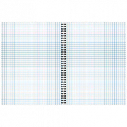 Тетрадь А5, 96 л., ОФИСМАГ, гребень, клетка, обложка картон, БОРДОВАЯ, 405638
