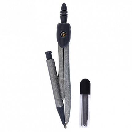 Готовальня ПИФАГОР 8 предметов: циркуль 120 мм, чертежные принадлежности, пластиковый пенал, 210860